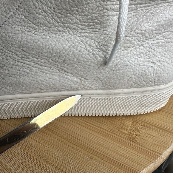 FRYE Astor 3481580-WHT Mid Lace Classic Hi Top Leather Sneaker Shoes Size 10.5 D - Picture 4 of 14